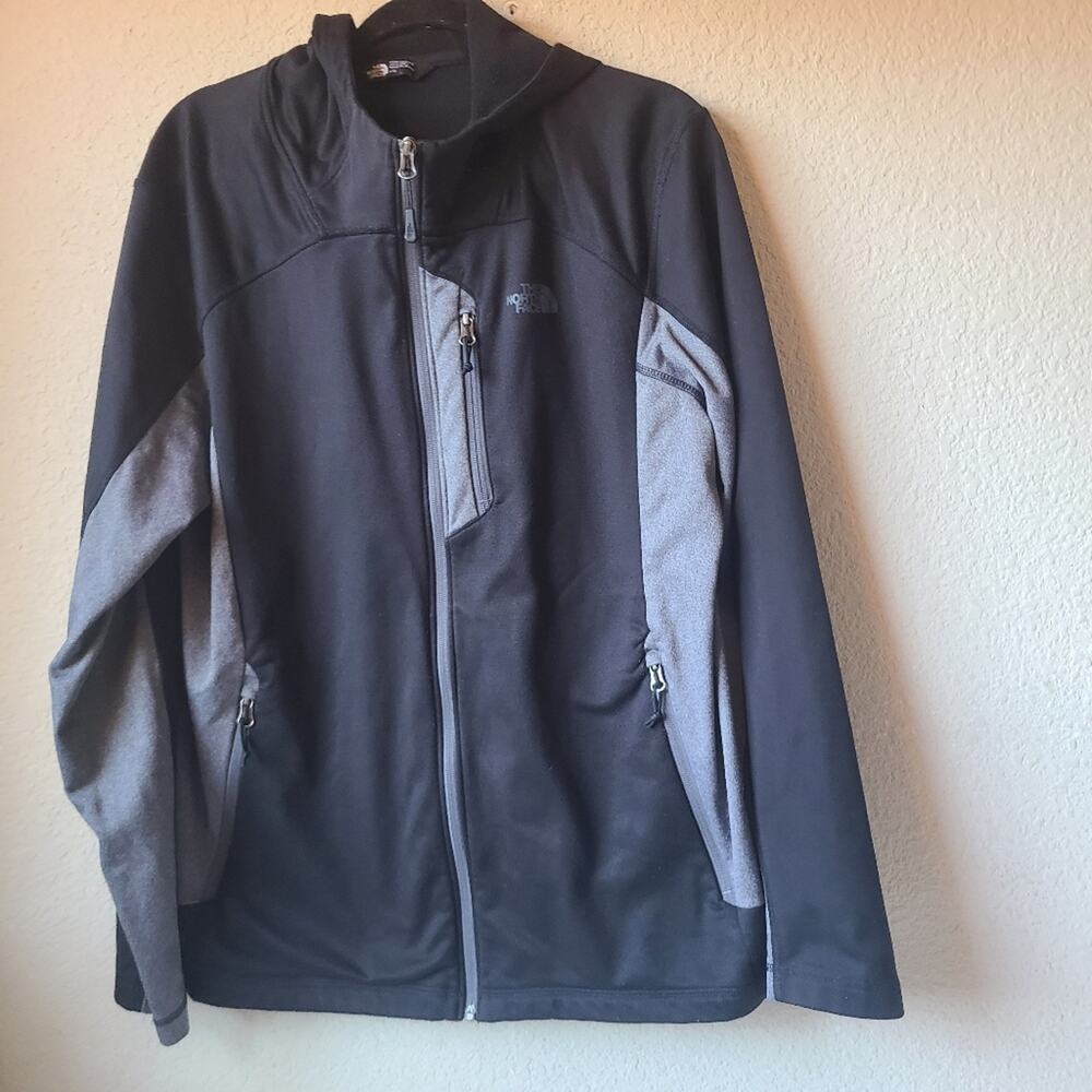 The North Face Men's Black and Gray Jacket Size L